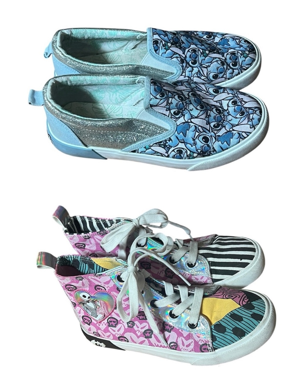 Bundle of Disney Kids Shoes Stitch& Nightmare before Christmas